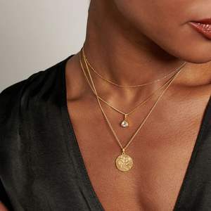 Collana in argento sterling 925 con gioielleria raffinata collana con ciondolo in oro 18 carati con cancro zodiacale 12 per le donne - Product Image 4