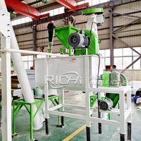 RICHI Ligne de fabrication de granulés d'aliments pour volailles de 1000 kg de capacité, ligne personnalisée pour bovins et poulets, machine de fabrication d'aliments pour animaux