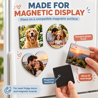 Autocollants aimantés pour réfrigérateur personnalisés avec photo, impression couleur intégrale pour la décoration du réfrigérateur, cadeaux et souvenirs