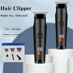 Tondeuse à cheveux électrique avec écran LCD Tondeuse à cheveux professionnelle <span class=keywords><strong>sans</strong></span> fil rechargeable Outils de coupe de cheveux ABS pour enfants et adultes - Product Image 2