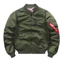 Veste universitaire de pilote réversible en satin personnalisée avec fermeture éclair Streetwear d'hiver style de vol en plein air pour bombardier veste pour hommes en vente