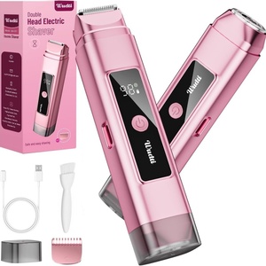 Depiladora Eléctrica Digital Transfronteriza para Mujer, Recortadora de Doble Cuchilla para Cuerpo y Zona Íntima, Recargable y Lavable - Product Image 5