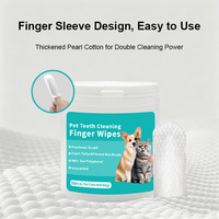 Lingettes pour animaux de compagnie OEM/ODM infusées avec des extraits de plantes naturelles pour un nettoyage en douceur, lingettes pour l'hygiène buccale des animaux de compagnie, saveur thé vert