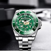 Montres automatiques squelette pour hommes PAGANI DESIGN PD-1659 avec cristal saphir, lumineuses, étanches à 100 m, Relogio Masculino