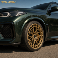 2-teilige PKW-Räder Gold Chrom Mehrspeichen Geschmiedete Felgen 16-20 Zoll 5x100/112/114.3 Mercedes W205/W213/C63 AMG Corolla