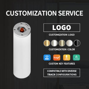 Rail de rideau électrique blanc en forme de D KYOK - Rail motorisé intelligent Tuya WiFi avec contrôle par application - Product Image 2