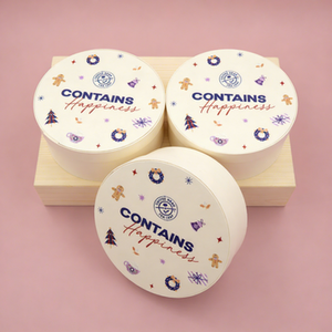 Caja Redonda Desechable de Madera de Álamo para Helados, Contenedor de Madera Biodegradable de Grado Alimenticio para Postres Congelados - Product Image 1