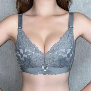 الصانع مخصص 2 اثنين من قطعة المرأة مثير البوليستر الساخن حمالات الصدر قابل للتعديل اللباس الداخلي أطقم التطريز شفافة زهرة مجموعة الملابس الداخلية - Product Image 5