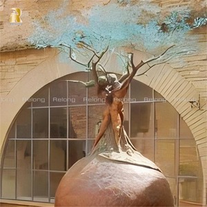 Escultura de Árvore Abstrata em Bronze Personalizada RELONG, Arte Moderna para Decoração Externa - Product Image 4