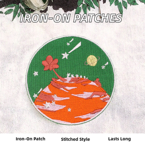 Écussons brodés personnalisés avec des paillettes, à repasser, décorations pour vêtements de designers, tissu en toile pour chapeaux - Product Image 2