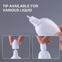 Vente en gros de flacons compte-gouttes en plastique PET à tête longue de 5 ml, 10 ml, 20 ml, 30 ml, 50 ml, flacons compte-gouttes carrés en plastique avec bouchon sécurité enfant