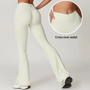 New Listing <b>Tights</b> for <b>Women</b> Flared Leggings Butt Lifter Soft Comfortable High Waist Yoga Leggings Fitness Yoga Pants - Product Image 3