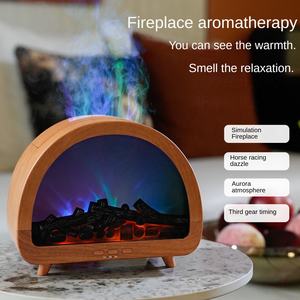 OEM/ODMカスタムロゴアロマエッセンシャルオイルディフューザーと加湿器、12色変更ナイトライトリモコン付き家庭用 - Product Image 5