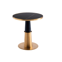 Ensemble table et chaises de réception de salon moderne Table basse ronde en marbre pour bureau de réception de visiteurs pour salle d'attente