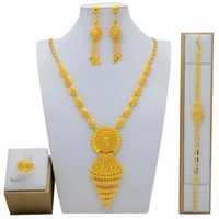 Ensemble Bijoux de Mariée Indienne de Luxe Papillon, Collier et Boucles d'Oreilles en Gros