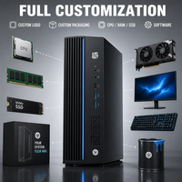 PC Mini Performa Tinggi 8 Core DDR4 2.7GHz KX-U6780A 32GB RAM 512GB M.2 NVMe SSD LCD Desktop Bisnis