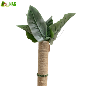 Structure d'escalade pour chat en bois naturel, style classique, facile à assembler, avec emballage en carton, cadeau idéal pour animaux de compagnie - Product Image 1