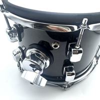 10-inch Electronic Tom Drum with Black Bright Stars and Silent Mesh Is Used to Perform Percussion Instruments on the Spot.