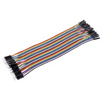 Cable DuPont de 30 cm, 40 pines, F a F, de la marca HKST, cable de conexión hembra a hembra de 40 pines para protoboard, compatible con RoHS