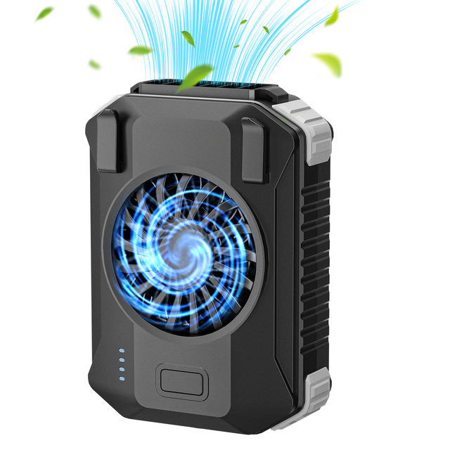 Top Seller 10000mAh USB Rechargeable Portable Waist Mini Fans Hands-Free Neck Wearable Water Mist Fan for Car Use Three Options