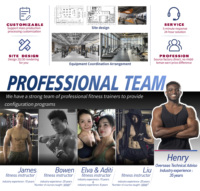Équipement de fitness commercial intelligent unisexe mural avec écran tactile multifonctionnel et complet en métal pour entraînement complet