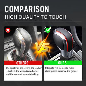 Accessori Interni Decorazione Maniglia Pomello Leva Cambio Protezione Copertura Laterale per VW Golf 6 7 R GTI MK6 - Product Image 5