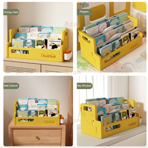 Meuble de rangement personnalisable pour <span class=keywords><strong>livres</strong></span> <span class=keywords><strong>d</strong></span>'enfants, avec barrière de sécurité épaissie anti-basculement, organisateur de coin lecture pour enfants, pour achat en gros - Product Image 4
