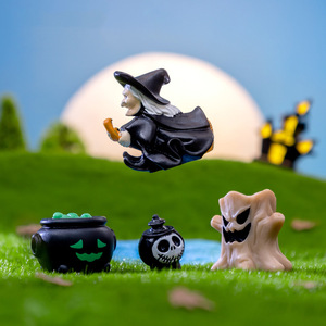 Figuras <span class=keywords><strong>de</strong></span> Resina <span class=keywords><strong>de</strong></span> Halloween, Adornos <span class=keywords><strong>de</strong></span> Calabaza, Fantasma y <span class=keywords><strong>Bruja</strong></span> para Micropaisajes y Decoración <span class=keywords><strong>de</strong></span> Escenas DIY - Product Image 4