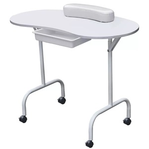 Mesa <span class=keywords><strong>de</strong></span> <span class=keywords><strong>uñas</strong></span> plegable portátil con diseño moderno Escritorio <span class=keywords><strong>pequeño</strong></span> duradero para uso en salón para sala <span class=keywords><strong>de</strong></span> estar y dormitorio - Product Image 3