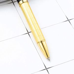 Stylo bille noir de signature en métal avec logo personnalisé, action torsadée, 1,0 mm, idéal pour les cadeaux d'affaires - Product Image 3