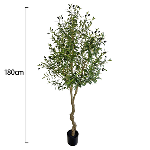 180cm Artificial <strong>Olive</strong> <strong>Tree</strong> Faux Potted <strong>Olive</strong> <strong>Tree</strong> with Branches and Fruits Artificial <strong>Trees</strong> for Indoor Home Office Decor - Product Image 3