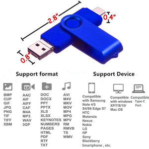 Câble de données portable 3 en 1 et clé USB compacte, ensemble cadeau promotionnel d'entreprise - Product Image 4