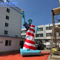 Arche gonflable personnalisée de clown effrayant avec éclairage LED pour la fête d'Halloween, décoration de carnaval
