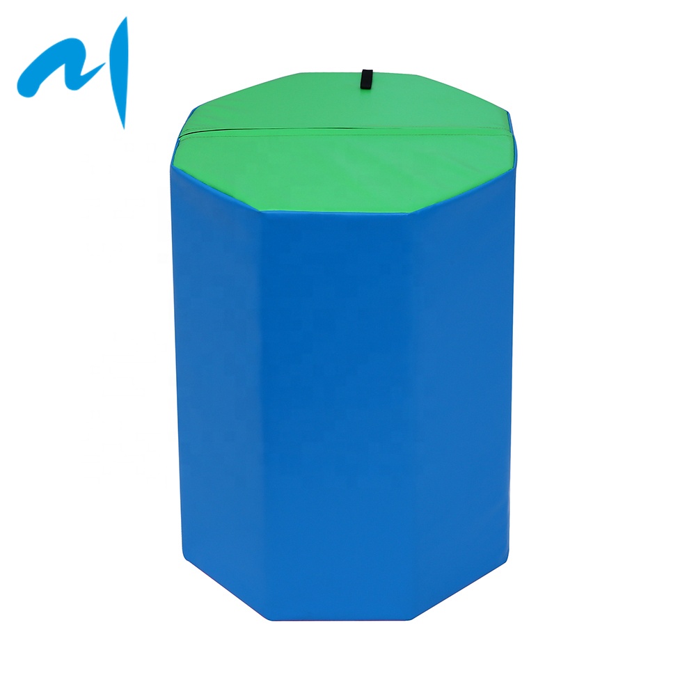 28 "x 20" игрушки детский Крытый мягкое игровое оборудование многоугольника обратно рулон гимнастический коврик