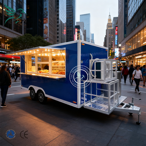 Remorque alimentaire mobile multifonctionnelle 220 V galvanisée à 3 roues pour hot-dogs, pizzas, grillades, snacks, café, avec cuisine complète - Product Image 5