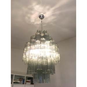 Lustre en <span class=keywords><strong>verre</strong></span> gris fumée de nouveau design européen Hôtel Loft Bedroom LED <span class=keywords><strong>Suspension</strong></span> Light - Product Image 4