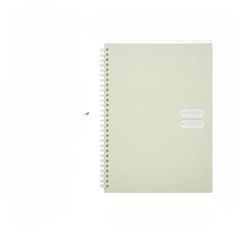 Hoge Kwaliteit Eenvoudige En Lichtgewicht Losbladige Notebook Pp Shell Niet Krassen Op De Hand B5 Klaslokaal Notebook