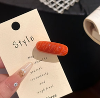 Pince à cheveux ludique en forme d'aliments - Mini pince à cheveux bec de canard pour fille, motif petit-déjeuner mignon et original - Pince à cheveux jouet alimentaire virale sur internet