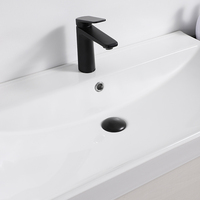 Wastafel Keramik Portabel Modern Eropa Laris Manis, Bak Cuci Lebar untuk Kamar Mandi, Penggunaan Rumah Sakit, Grosir Pabrik Chaozhou