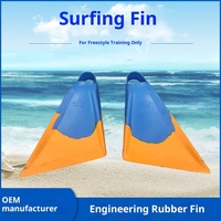 Palmes de surf pour adultes, palmes de plongée pour enfants, entraînement spécial, hommes, femmes, palmes de crawl, palmes de freestyle, bleu, orange, caoutchouc