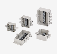 Boîtier de jonction en plastique ABS étanche IP65 pour extérieur, pour connexion de câbles électriques et projets de câblage