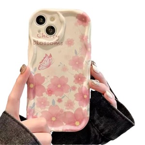 Coque <span class=keywords><strong>de</strong></span> téléphone portable en silicone TPU avec motif <span class=keywords><strong>de</strong></span> fleurs <span class=keywords><strong>de</strong></span> cerisier et papillons, bord ondulé, pour <span class=keywords><strong>iPhone</strong></span> X Xr Xs <span class=keywords><strong>11</strong></span> 12 13 14 15 16 17 - Product Image 6