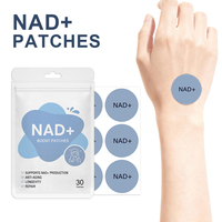 Patch de soutien métabolique NAD Plus avec logo personnalisé OEM, patch NAD+ pour un vieillissement sain, fabricant de suppléments