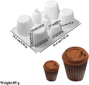 Molde de Silicona para Hornear con Forma de Taza de Café, Molde para Mousse, Moldes para Pastel DIY - Product Image 2