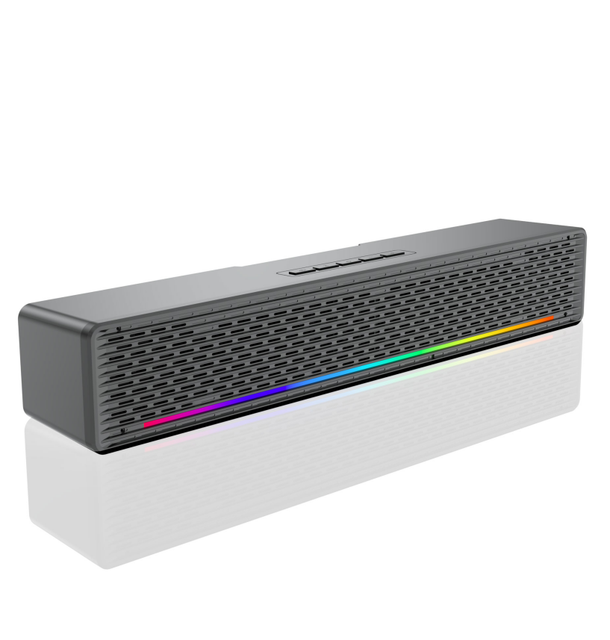 20W RGB LED Bluetooth Soundbar with Lights Household Speaker Connect to TV or PC