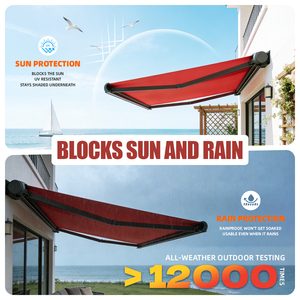 Toldo Retráctil <span class=keywords><strong>para</strong></span> Exteriores, Motorizado, Extensible de 3m/4m, Aleación de Aluminio, Certificado CE Green Guard, <span class=keywords><strong>para</strong></span> Jardín y <span class=keywords><strong>Terraza</strong></span> - Product Image 5