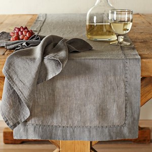 Échelle ourlet 100% <span class=keywords><strong>chemin</strong></span> <span class=keywords><strong>de</strong></span> <span class=keywords><strong>table</strong></span> en <span class=keywords><strong>lin</strong></span> en différentes couleurs - Product Image 5