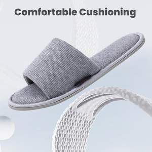 Vente en gros bas quantité minimale de commande Stock bon marché Pantoufles jetables blanches pour hôtel Pantoufles de voyage - Product Image 3