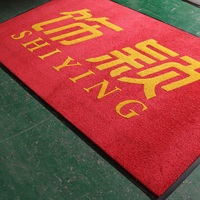 Tapis d'extérieur antidérapant personnalisé en nylon avec logo imprimé, paillasson en caoutchouc pour entrée d'hôtel, tapis de sol avec logo
