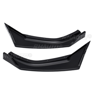 3 pièces Lame de pare-chocs avant, séparateur, spoiler et diffuseur noir mat pour Honda Civic 2016 2017 2018 2019 - Product Image 6